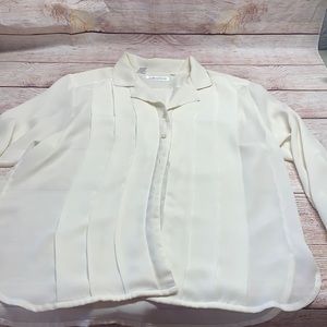Vintage 80’s Business shirt. Cream color